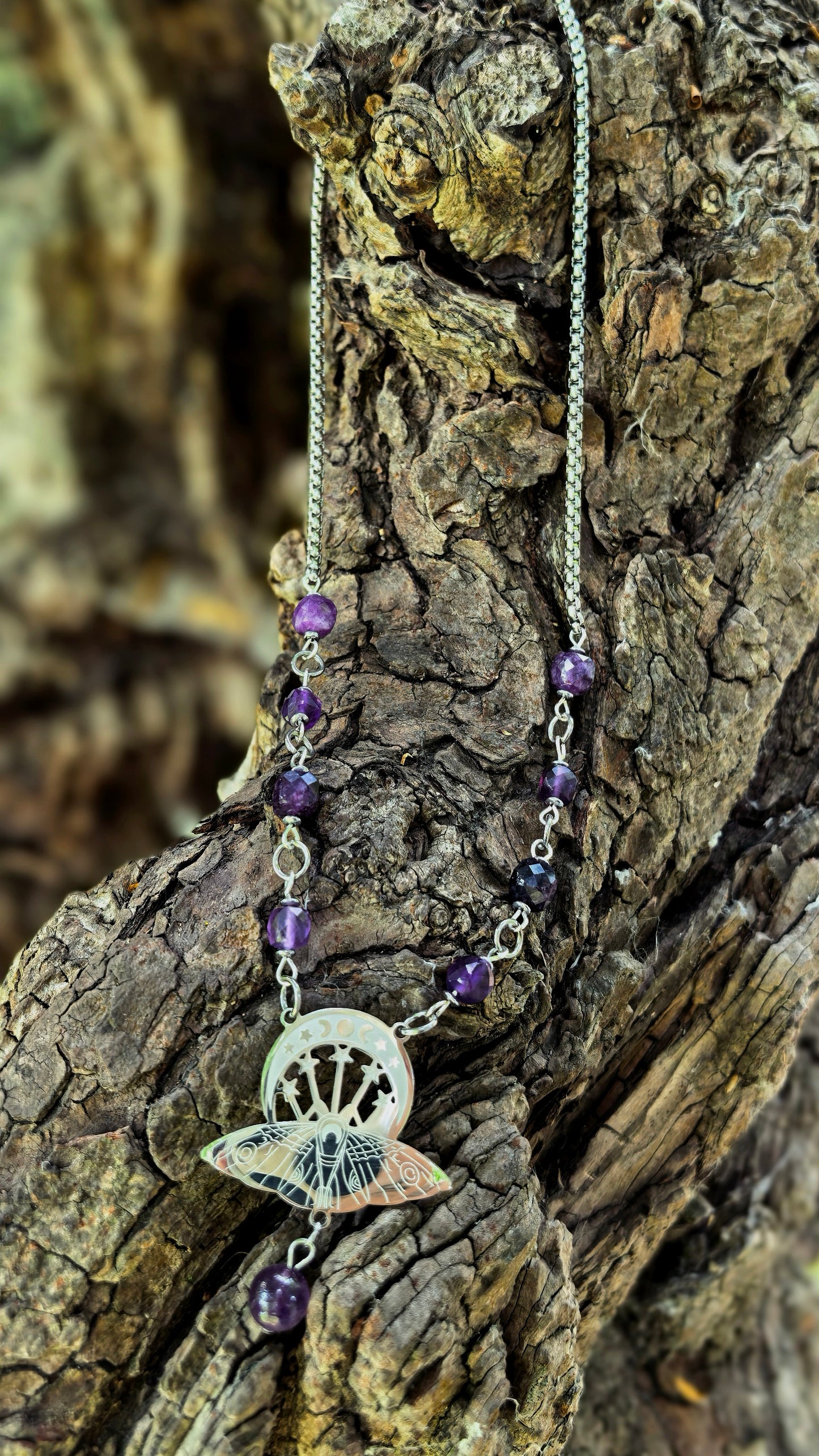 Lunar Moth Necklace