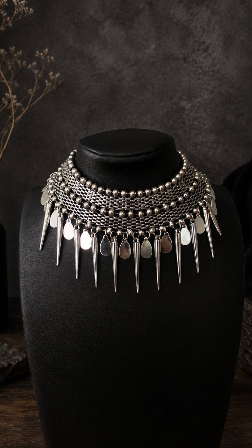 Punk Rock Spiked Choker