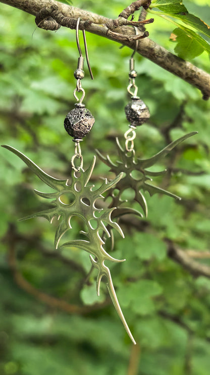 Cyber Earrings with Lava