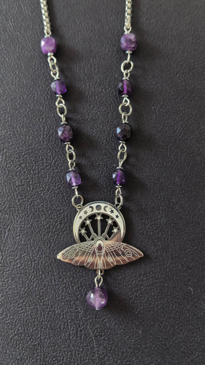 Lunar Moth Necklace