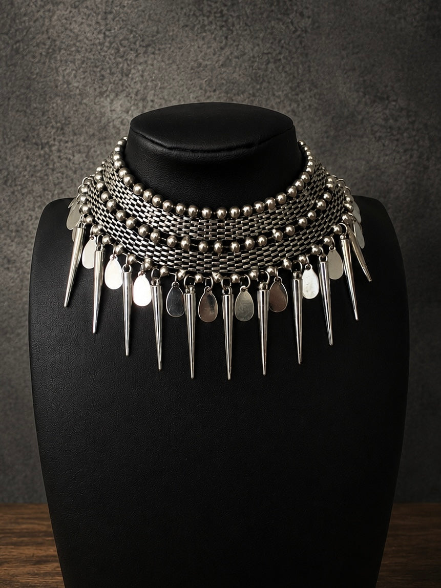 Punk Rock Spiked Choker