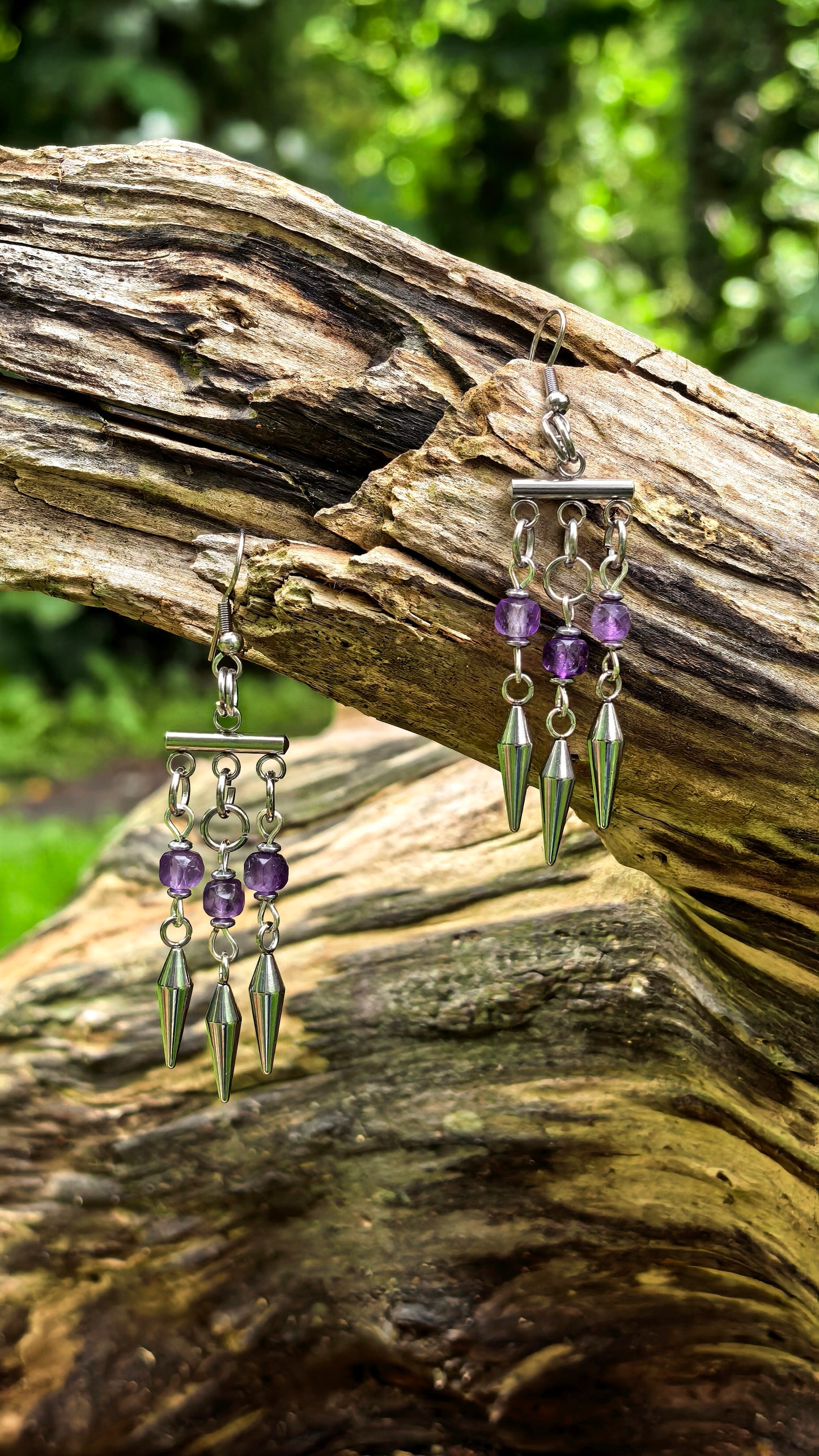 Chandelier Amethyst Earrings