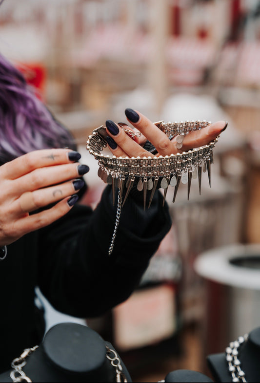 Punk Rock Spiked Choker