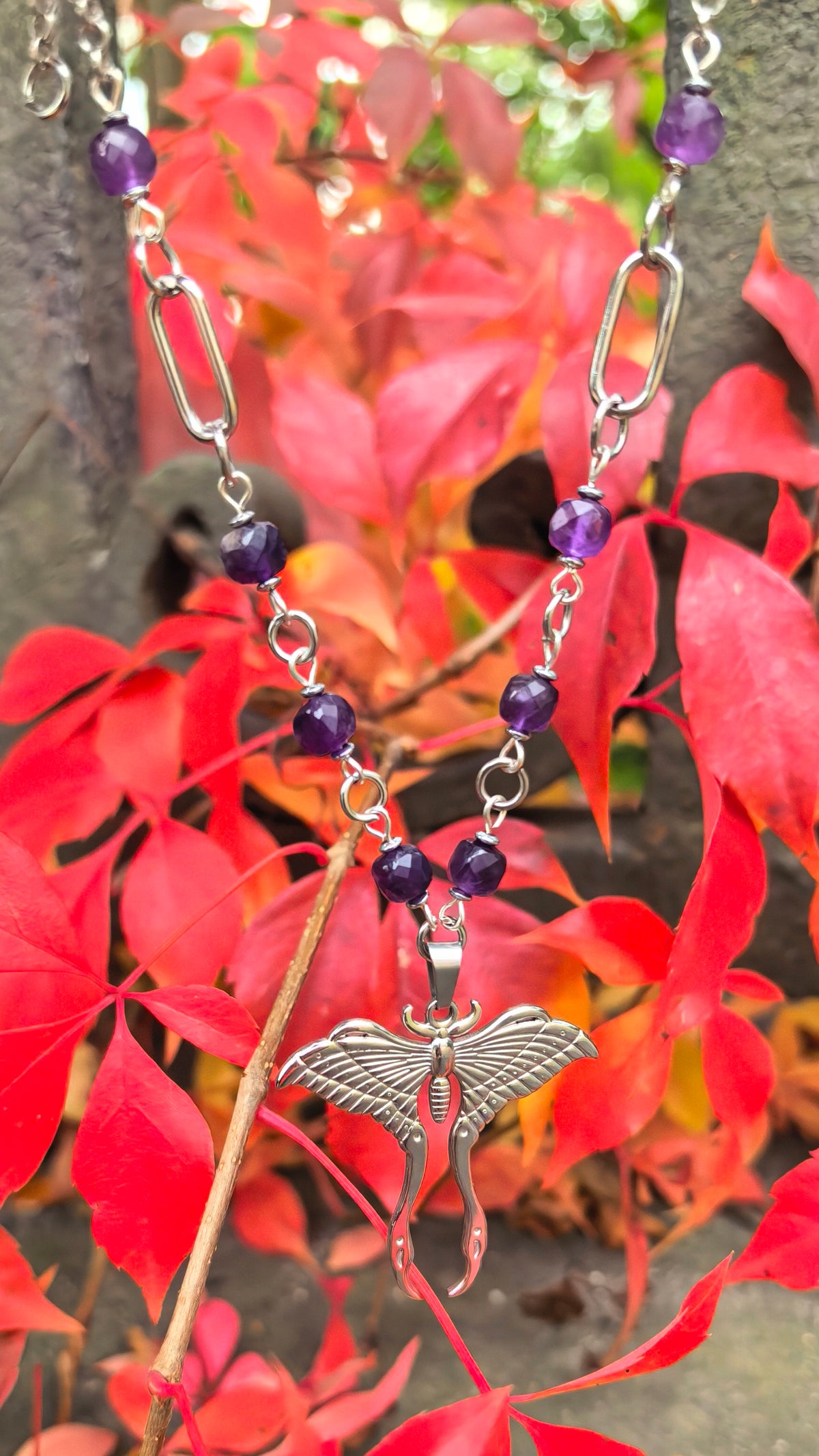 Enchanted Butterfly Necklace Iris