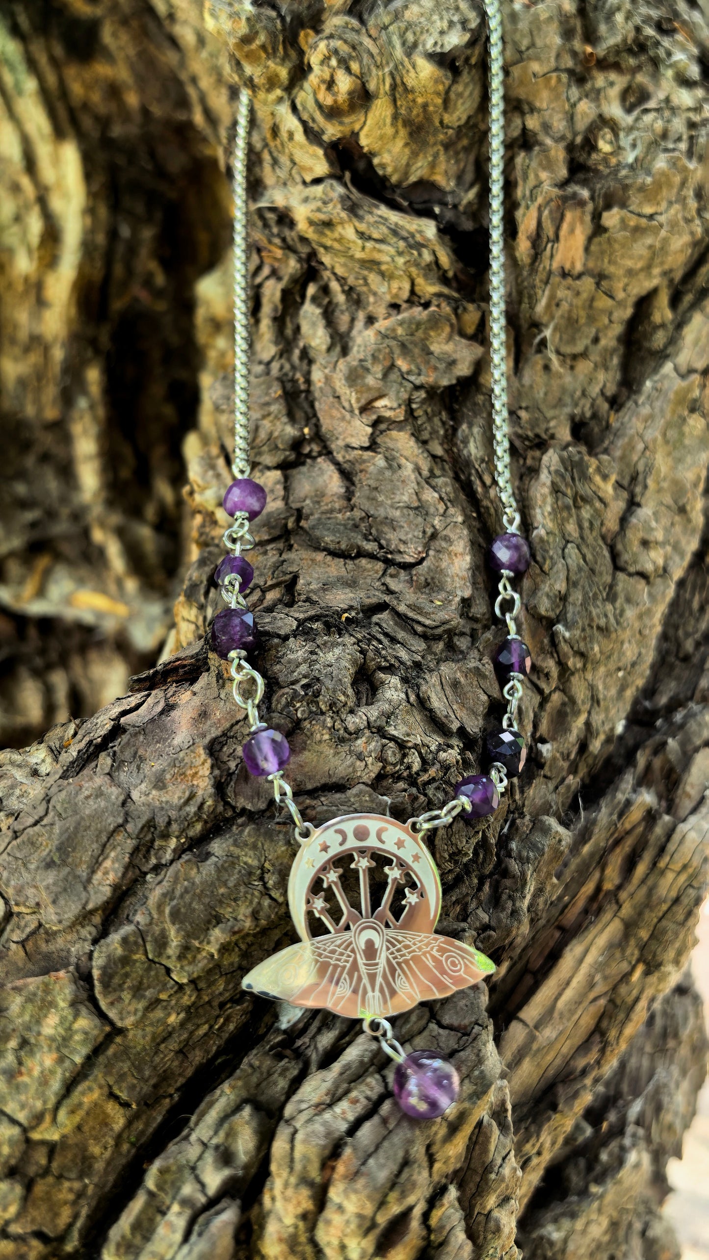 Lunar Moth Necklace